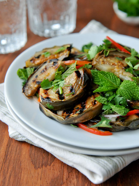 Thai-style Grilled Eggplant Salad | Yum Makeua | ยำมะเขือ