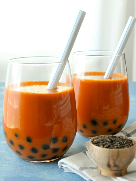 Thai Pearl Milk Tea | Cha Nom Khimuk | ชานมไข่มุก