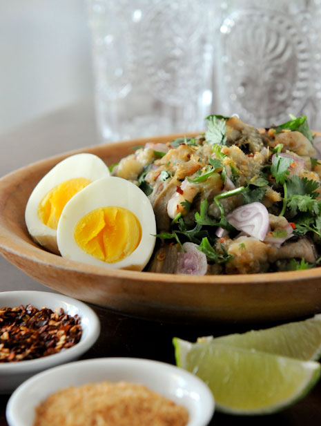 Grilled Eggplant Salad | Yum Makeua Yao | ยำมะเขือ