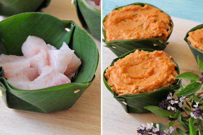 Thai Curry Fish Custard | Hor Mok | ห่อหมก
