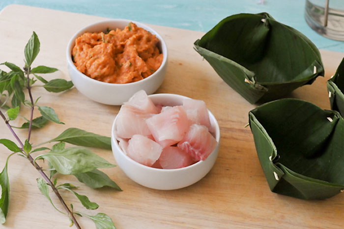 Thai Curry Fish Custard | Hor Mok | ห่อหมก